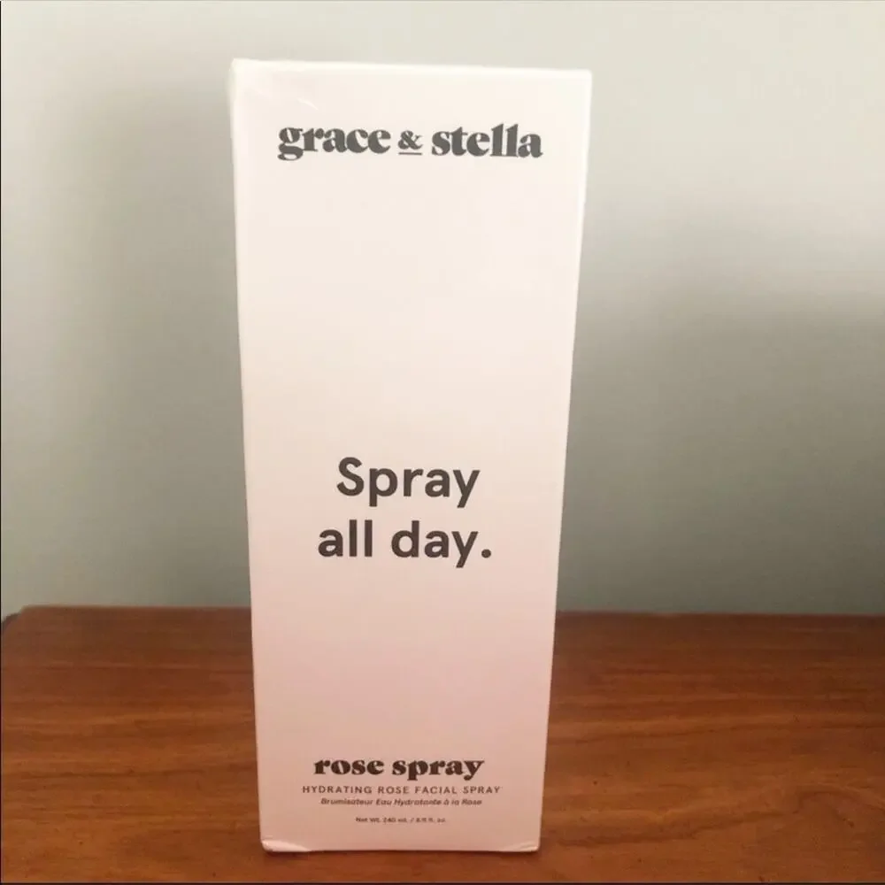 NEW Grace & Stella ROSE Spray All Day Fabfitfun Box Sealed NIB Skincare FFF
